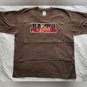 Rare Vintage Rambo First Blood Brown T-Shirt, XL